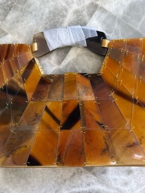Tortoiseshell Pattern Handheld Bag
